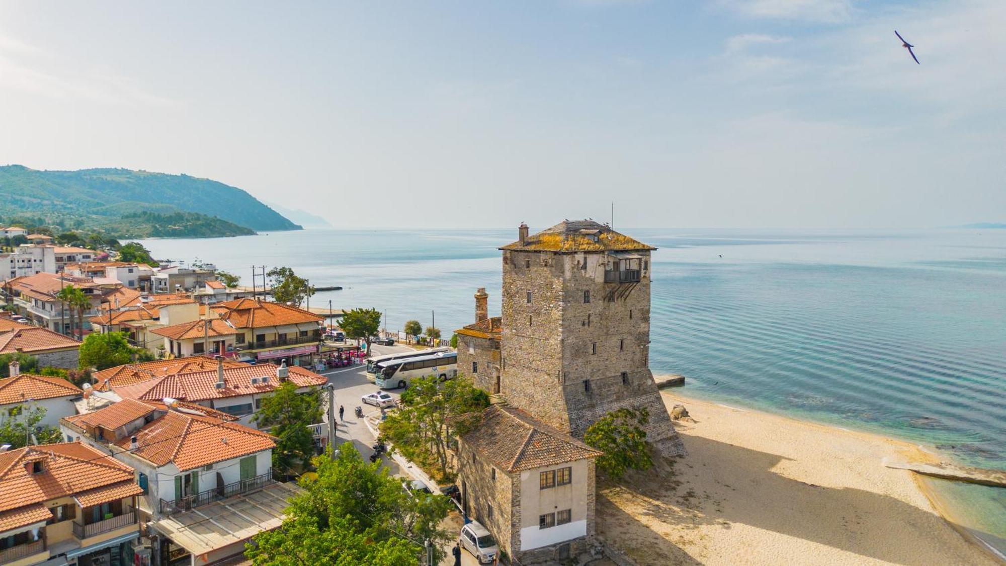 Athos Guest House Pansion Ouranoupoli Exterior foto